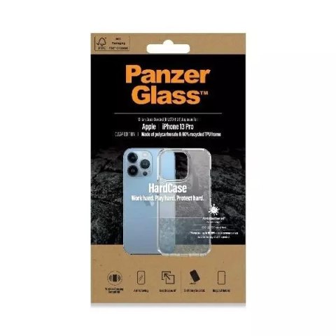 PanzerGlass Etui PanzerGlass HardCase do iPhone 13 Pro 6,1" Antibacterial Military grade clear 0323 PanzerGlass Etui PanzerGlass HardCase do iPhone 13 Pro 6,1" Antibacterial Military grade clear 0323