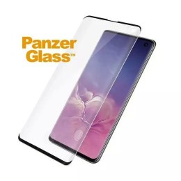 PanzerGlass Szkło PanzerGlass Curved Super+ do Samsung S10 G973 Case Friendly Finger Print czarny/black