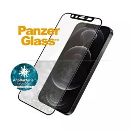 PanzerGlass Szkło PanzerGlass E2E Microfracture do iPhone 12/ 12 Pro CamSlider Case Friendly AntiBacterial czarny/black