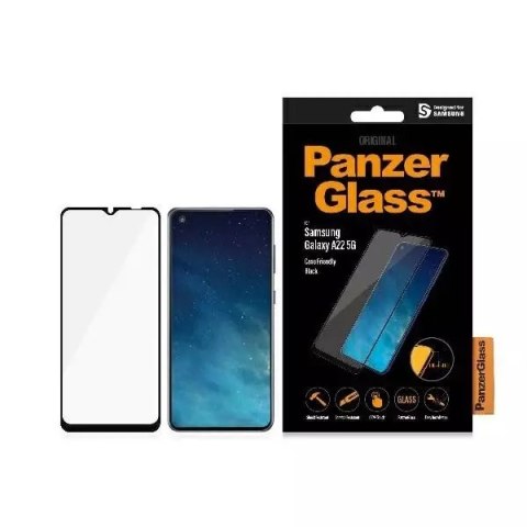 PanzerGlass Szkło PanzerGlass E2E Regular do Samsung A22 5G A226 Case Friendly czarny/black PanzerGlass Szkło PanzerGlass E2E Regular do Samsung A22 5G A226 Case Friendly czarny/black