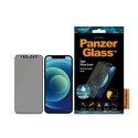 PanzerGlass Szkło PanzerGlass E2E Super+ do iPhone 12 Mini Case Friendly AntiBacterial Microfracture Privacy czarny/black