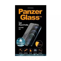 PanzerGlass Szkło PanzerGlass E2E Super+ do iPhone 12 Pro Max Case Friendly AntiBacterial Microfracture czarny/black