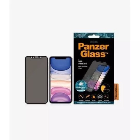 PanzerGlass Szkło PanzerGlass E2E Super+ do iPhone XR/11 Case Friendly Privacy czarny/black PanzerGlass Szkło PanzerGlass E2E Super+ do iPhone XR/11 Case Friendly Privacy czarny/black