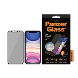 PanzerGlass Szkło PanzerGlass E2E Super+ do iPhone Xr/11 Case Friendly, CamSlider Privacy czarny/black
