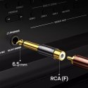 UGreen Adapter UGREEN przejściówka jack 6,35 mm (męski) na RCA (żeński) złoty (AV169 80731)