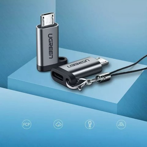 UGreen Adapter UGREEN przejściówka z USB Typ C na micro USB szary (50590) UGreen Adapter UGREEN przejściówka z USB Typ C na micro USB szary (50590)