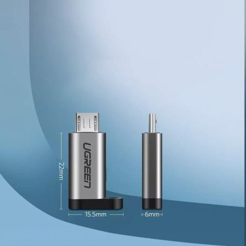 UGreen Adapter UGREEN przejściówka z USB Typ C na micro USB szary (50590) UGreen Adapter UGREEN przejściówka z USB Typ C na micro USB szary (50590)