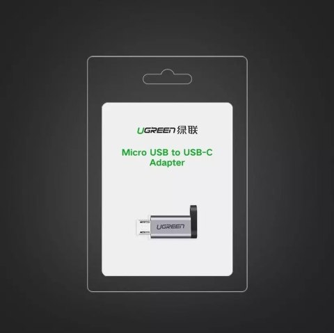 UGreen Adapter UGREEN przejściówka z USB Typ C na micro USB szary (50590) UGreen Adapter UGREEN przejściówka z USB Typ C na micro USB szary (50590)