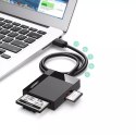 UGreen Czytnik kart pamięci UGREEN USB 3.0 SD / micro SD / CF / MS czarny (30231)