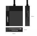 UGreen Czytnik kart pamięci UGREEN USB 3.0 SD / micro SD / CF / MS czarny (30231)