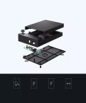 UGreen Ugreen kieszeń na dysk HDD obudowa dysku SATA 3,5'' USB 3.0 czarny (50422)