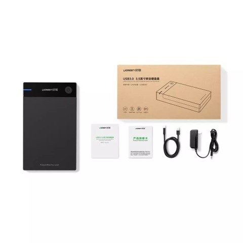 UGreen Ugreen kieszeń na dysk HDD obudowa dysku SATA 3,5'' USB 3.0 czarny (50422) UGreen Ugreen kieszeń na dysk HDD obudowa dysku SATA 3,5'' USB 3.0 czarny (50422)