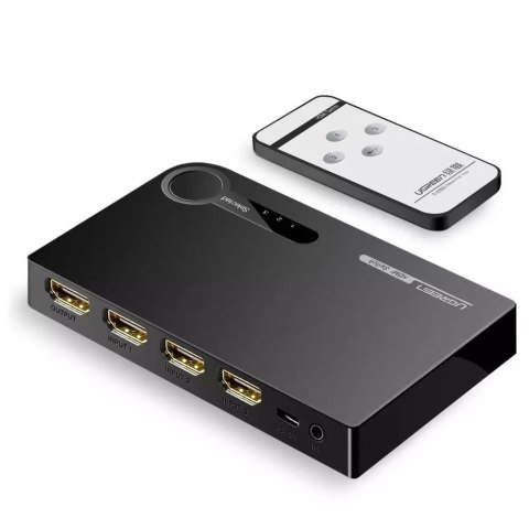 UGreen Ugreen przełącznik rozdzielacz splitter switch HDMI - 3x HDMI 3D 4K 7,5 Gbps 36 bit na kanał czarny (40234) UGreen Ugreen przełącznik rozdzielacz splitter switch HDMI - 3x HDMI 3D 4K 7,5 Gbps 36 bit na kanał czarny (40234)