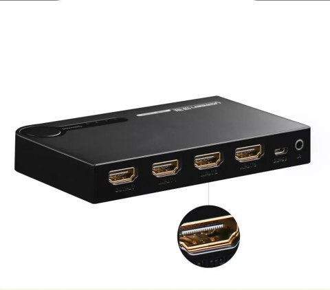 UGreen Ugreen przełącznik rozdzielacz splitter switch HDMI - 3x HDMI 3D 4K 7,5 Gbps 36 bit na kanał czarny (40234) UGreen Ugreen przełącznik rozdzielacz splitter switch HDMI - 3x HDMI 3D 4K 7,5 Gbps 36 bit na kanał czarny (40234)