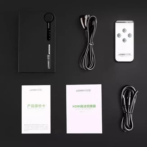 UGreen Ugreen przełącznik rozdzielacz splitter switch HDMI - 3x HDMI 3D 4K 7,5 Gbps 36 bit na kanał czarny (40234) UGreen Ugreen przełącznik rozdzielacz splitter switch HDMI - 3x HDMI 3D 4K 7,5 Gbps 36 bit na kanał czarny (40234)