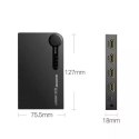UGreen Ugreen przełącznik rozdzielacz splitter switch HDMI - 3x HDMI 3D 4K 7,5 Gbps 36 bit na kanał czarny (40234)