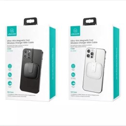 Usams USAMS Ładowarka indukcyjna US-CD153 magnetic 15W iPhone 12 series biały/white CD153DZ02
