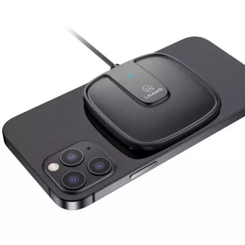 Usams USAMS Ładowarka indukcyjna US-CD153 magnetic 15W iPhone 12 series czarny/black CD153DZ01 Usams USAMS Ładowarka indukcyjna US-CD153 magnetic 15W iPhone 12 series czarny/black CD153DZ01