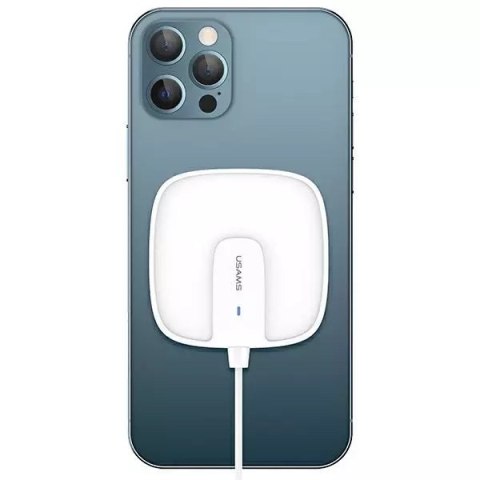 Usams USAMS Ładowarka indukcyjna US-CD159 magnetic W1 15W Extra-thin iPhone 12 series biały/white CD159DZ02 Usams USAMS Ładowarka indukcyjna US-CD159 magnetic W1 15W Extra-thin iPhone 12 series biały/white CD159DZ02