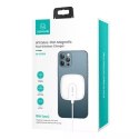 Usams USAMS Ładowarka indukcyjna US-CD159 magnetic W1 15W Extra-thin iPhone 12 series biały/white CD159DZ02