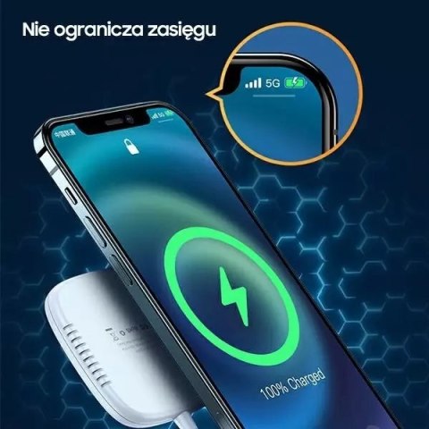 Usams USAMS Ładowarka indukcyjna US-CD159 magnetic W1 15W Extra-thin iPhone 12 series biały/white CD159DZ02 Usams USAMS Ładowarka indukcyjna US-CD159 magnetic W1 15W Extra-thin iPhone 12 series biały/white CD159DZ02