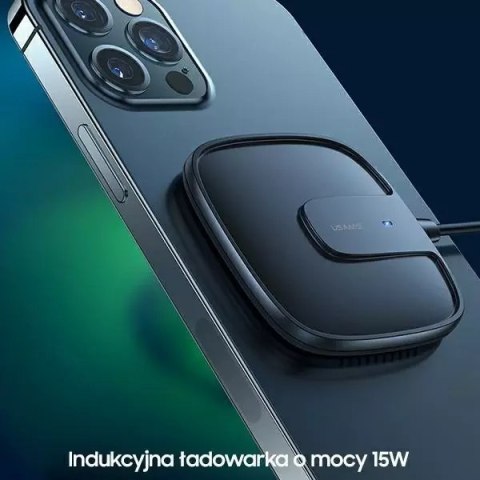 Usams USAMS Ładowarka indukcyjna US-CD159 magnetic W1 15W Extra-thin iPhone 12 series biały/white CD159DZ02 Usams USAMS Ładowarka indukcyjna US-CD159 magnetic W1 15W Extra-thin iPhone 12 series biały/white CD159DZ02