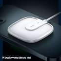 Usams USAMS Ładowarka indukcyjna US-CD159 magnetic W1 15W Extra-thin iPhone 12 series biały/white CD159DZ02