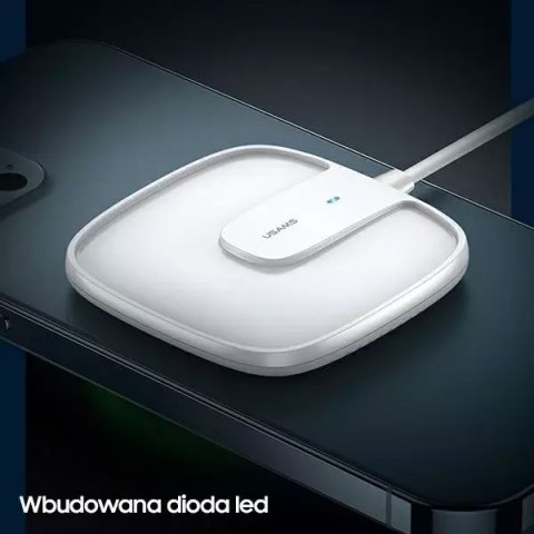 Usams USAMS Ładowarka indukcyjna US-CD159 magnetic W1 15W Extra-thin iPhone 12 series biały/white CD159DZ02 Usams USAMS Ładowarka indukcyjna US-CD159 magnetic W1 15W Extra-thin iPhone 12 series biały/white CD159DZ02