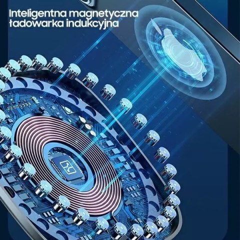 Usams USAMS Ładowarka indukcyjna US-CD160 magnetic W2 15W aluminiowa iPhone 12 series srebrny/silver CD160DZ01 Usams USAMS Ładowarka indukcyjna US-CD160 magnetic W2 15W aluminiowa iPhone 12 series srebrny/silver CD160DZ01