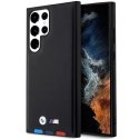 BMW Etui BMW BMHCS23L22PTDK do Samsung Galaxy S23 Ultra S918 Leather Stamp Tricolor czarny/black