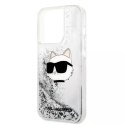 Karl Lagerfeld Etui Karl Lagerfeld KLHCP14XLNCHCS do iPhone 14 Pro Max 6,7" hardcase Glitter Choupette Head srebrny/silver