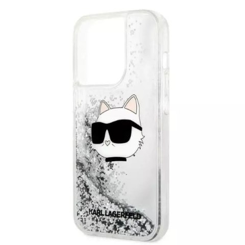 Karl Lagerfeld Etui Karl Lagerfeld KLHCP14XLNCHCS do iPhone 14 Pro Max 6,7" hardcase Glitter Choupette Head srebrny/silver Karl Lagerfeld Etui Karl Lagerfeld KLHCP14XLNCHCS do iPhone 14 Pro Max 6,7" hardcase Glitter Choupette Head srebrny/silver