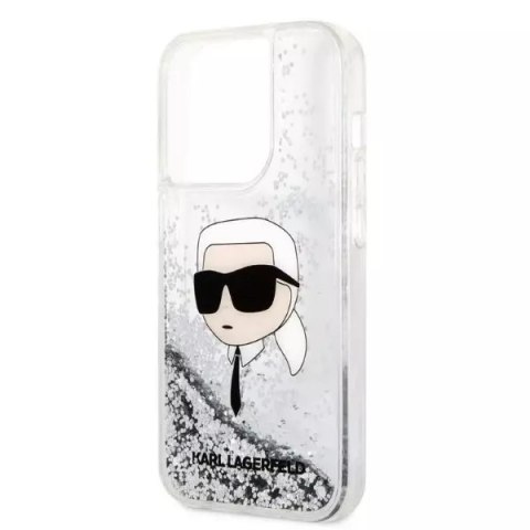 Karl Lagerfeld Etui Karl Lagerfeld KLHCP14XLNKHCH do iPhone 14 Pro Max 6,7" hardcase Glitter Karl Head srebrny/silver Karl Lagerfeld Etui Karl Lagerfeld KLHCP14XLNKHCH do iPhone 14 Pro Max 6,7" hardcase Glitter Karl Head srebrny/silver