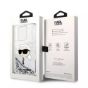 Karl Lagerfeld Etui Karl Lagerfeld KLHCP14XLNKHCH do iPhone 14 Pro Max 6,7" hardcase Glitter Karl Head srebrny/silver