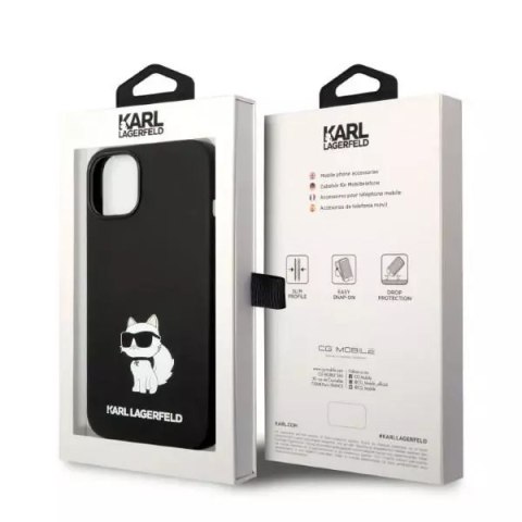 Karl Lagerfeld Etui Karl Lagerfeld KLHMP14MSNCHBCK do iPhone 14 Plus 6,7" hardcase Silicone Choupette MagSafe czarny/black Karl Lagerfeld Etui Karl Lagerfeld KLHMP14MSNCHBCK do iPhone 14 Plus 6,7" hardcase Silicone Choupette MagSafe czarny/black