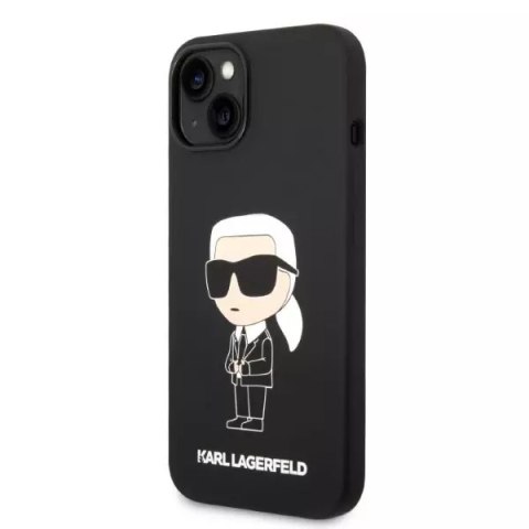 Karl Lagerfeld Etui Karl Lagerfeld KLHMP14MSNIKBCK do iPhone 14 Plus 6,7" hardcase Silicone Ikonik Magsafe czarny/black Karl Lagerfeld Etui Karl Lagerfeld KLHMP14MSNIKBCK do iPhone 14 Plus 6,7" hardcase Silicone Ikonik Magsafe czarny/black