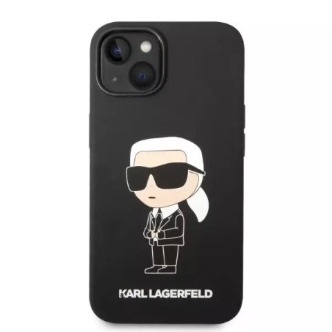 Karl Lagerfeld Etui Karl Lagerfeld KLHMP14MSNIKBCK do iPhone 14 Plus 6,7" hardcase Silicone Ikonik Magsafe czarny/black Karl Lagerfeld Etui Karl Lagerfeld KLHMP14MSNIKBCK do iPhone 14 Plus 6,7" hardcase Silicone Ikonik Magsafe czarny/black