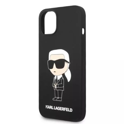 Karl Lagerfeld Etui Karl Lagerfeld KLHMP14MSNIKBCK do iPhone 14 Plus 6,7" hardcase Silicone Ikonik Magsafe czarny/black Karl Lagerfeld Etui Karl Lagerfeld KLHMP14MSNIKBCK do iPhone 14 Plus 6,7" hardcase Silicone Ikonik Magsafe czarny/black