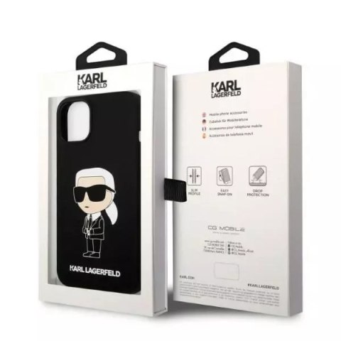 Karl Lagerfeld Etui Karl Lagerfeld KLHMP14MSNIKBCK do iPhone 14 Plus 6,7" hardcase Silicone Ikonik Magsafe czarny/black Karl Lagerfeld Etui Karl Lagerfeld KLHMP14MSNIKBCK do iPhone 14 Plus 6,7" hardcase Silicone Ikonik Magsafe czarny/black