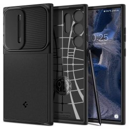 Spigen Etui do telefonu Spigen Optik Armor do Samsung Galaxy S23 Ultra Black