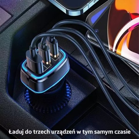 Usams USAMS Ład. sam. 2xUSB-C+1xUSB C24 105W Fast Charge biały/white CC141TC02 (US-CC141) Usams USAMS Ład. sam. 2xUSB-C+1xUSB C24 105W Fast Charge biały/white CC141TC02 (US-CC141)