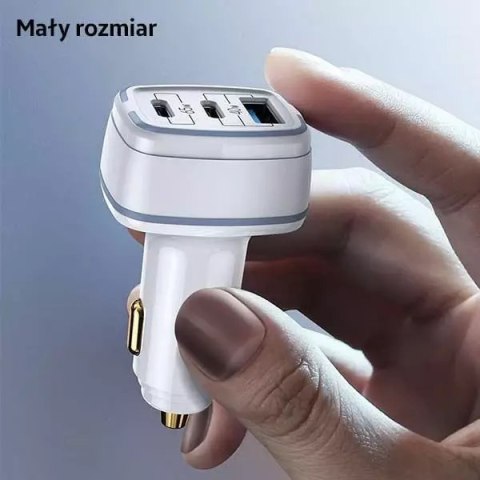 Usams USAMS Ład. sam. 2xUSB-C+1xUSB C24 105W Fast Charge biały/white CC141TC02 (US-CC141) Usams USAMS Ład. sam. 2xUSB-C+1xUSB C24 105W Fast Charge biały/white CC141TC02 (US-CC141)