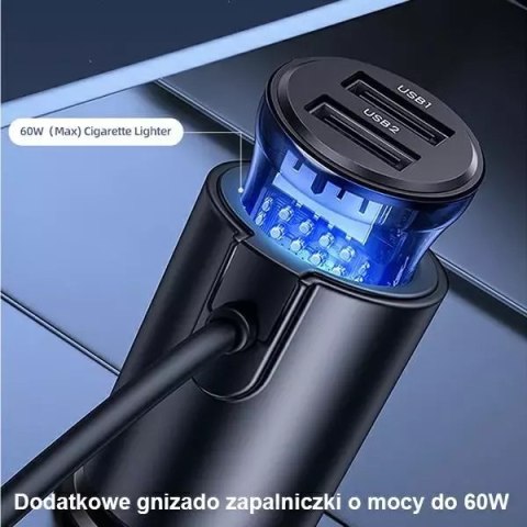 Usams USAMS Ład. sam. 3xUSB 1xUSB-C 156W czarny/black CC161CC01 (US-CC161) Usams USAMS Ład. sam. 3xUSB 1xUSB-C 156W czarny/black CC161CC01 (US-CC161)