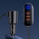 Usams USAMS Ład. sam. 3xUSB 1xUSB-C 156W czarny/black CC161CC01 (US-CC161)