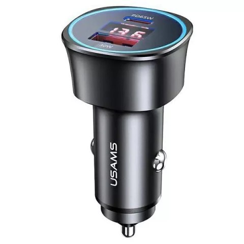 Usams USAMS Ładowarka samochodowa 1xUSB+1xUSB-C C26 95W (only head) Fast Charge czarny/black CC146TC01 (US-CC146) Usams USAMS Ładowarka samochodowa 1xUSB+1xUSB-C C26 95W (only head) Fast Charge czarny/black CC146TC01 (US-CC146)
