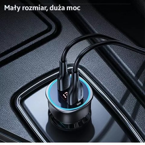 Usams USAMS Ładowarka samochodowa 1xUSB+1xUSB-C C26 95W (only head) Fast Charge czarny/black CC146TC01 (US-CC146) Usams USAMS Ładowarka samochodowa 1xUSB+1xUSB-C C26 95W (only head) Fast Charge czarny/black CC146TC01 (US-CC146)