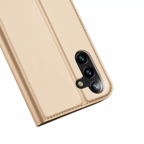 Dux Ducis Dux Ducis Skin Pro etui Samsung Galaxy A14 5G pokrowiec z klapką portfel na kartę podstawka złote Dux Ducis Dux Ducis Skin Pro etui Samsung Galaxy A14 5G pokrowiec z klapką portfel na kartę podstawka złote