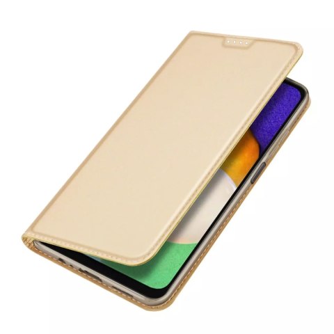 Dux Ducis Dux Ducis Skin Pro etui Samsung Galaxy A14 5G pokrowiec z klapką portfel na kartę podstawka złote Dux Ducis Dux Ducis Skin Pro etui Samsung Galaxy A14 5G pokrowiec z klapką portfel na kartę podstawka złote