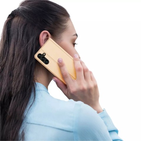 Dux Ducis Dux Ducis Skin Pro etui Samsung Galaxy A14 5G pokrowiec z klapką portfel na kartę podstawka złote Dux Ducis Dux Ducis Skin Pro etui Samsung Galaxy A14 5G pokrowiec z klapką portfel na kartę podstawka złote