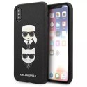 Karl Lagerfeld Etui Karl Lagerfeld KLHCPXSAKICKCBK do Appple iPhone X/XS hardcase Saffiano Karl&Choupette Head